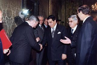 Incontro e colazione con il Presidente della Repubblica Tunisina Zine El Abidine Ben Ali