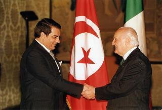 Incontro e colazione con il Presidente della Repubblica Tunisina Zine El Abidine Ben Ali