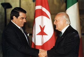 Incontro e colazione con il Presidente della Repubblica Tunisina Zine El Abidine Ben Ali