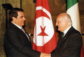 Incontro e colazione con il Presidente della Repubblica Tunisina Zine El Abidine Ben Ali