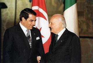 Incontro e colazione con il Presidente della Repubblica Tunisina Zine El Abidine Ben Ali