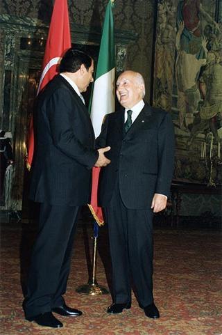 Incontro e colazione con il Presidente della Repubblica Tunisina Zine El Abidine Ben Ali