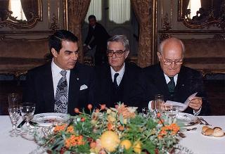 Incontro e colazione con il Presidente della Repubblica Tunisina Zine El Abidine Ben Ali
