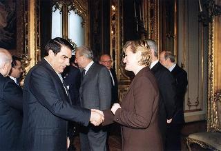 Incontro e colazione con il Presidente della Repubblica Tunisina Zine El Abidine Ben Ali