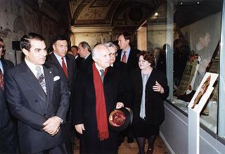 Roma, Castel Sant'Angelo: intervento del Presidente della Repubblica, con il Presidente tunisino, all'inaugurazione della Mostra "Splendori e tradizioni della Tunisia a Roma"