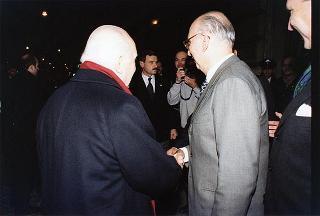 Roma, Teatro Eliseo: intervento del Presidente della Repubblica alla rappresentazione del dramma Morte di un commesso viaggiatore di Arthur Miller