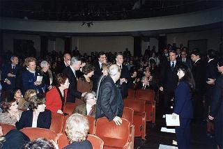Roma, Teatro Eliseo: intervento del Presidente della Repubblica alla rappresentazione del dramma Morte di un commesso viaggiatore di Arthur Miller