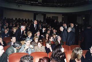 Roma, Teatro Eliseo: intervento del Presidente della Repubblica alla rappresentazione del dramma Morte di un commesso viaggiatore di Arthur Miller