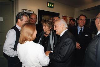Roma, Teatro Eliseo: intervento del Presidente della Repubblica alla rappresentazione del dramma Morte di un commesso viaggiatore di Arthur Miller