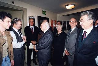 Roma, Teatro Eliseo: intervento del Presidente della Repubblica alla rappresentazione del dramma Morte di un commesso viaggiatore di Arthur Miller