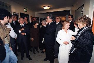 Roma, Teatro Eliseo: intervento del Presidente della Repubblica alla rappresentazione del dramma Morte di un commesso viaggiatore di Arthur Miller