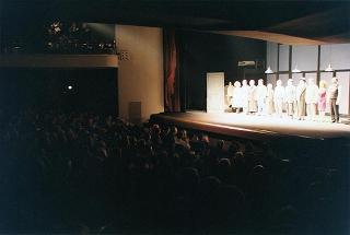 Roma, Teatro Eliseo: intervento del Presidente della Repubblica alla rappresentazione del dramma Morte di un commesso viaggiatore di Arthur Miller