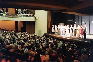 Roma, Teatro Eliseo: intervento del Presidente della Repubblica alla rappresentazione del dramma Morte di un commesso viaggiatore di Arthur Miller