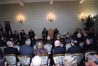 Denis Zigante, presidente della Federazione delle Associazioni degli esuli istriani, fiumani, dalmati, con gli esponenti delle predette Associazioni