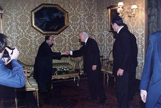 Roma, Palazzo Giustiniani: intervento del Presidente della Repubblica all'incontro con i Costituenti, in occasione delle celebrazioni del 50° anniversario della Costituzione