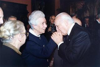 Roma, Palazzo Giustiniani: intervento del Presidente della Repubblica all'incontro con i Costituenti, in occasione delle celebrazioni del 50° anniversario della Costituzione