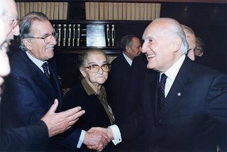 Roma, Palazzo Giustiniani: intervento del Presidente della Repubblica all'incontro con i Costituenti, in occasione delle celebrazioni del 50° anniversario della Costituzione