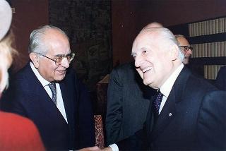 Roma, Palazzo Giustiniani: intervento del Presidente della Repubblica all'incontro con i Costituenti, in occasione delle celebrazioni del 50° anniversario della Costituzione