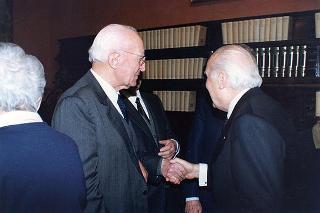 Roma, Palazzo Giustiniani: intervento del Presidente della Repubblica all'incontro con i Costituenti, in occasione delle celebrazioni del 50° anniversario della Costituzione