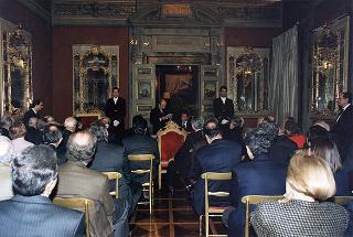 Roma, Palazzo Giustiniani: intervento del Presidente della Repubblica all'incontro con i Costituenti, in occasione delle celebrazioni del 50° anniversario della Costituzione