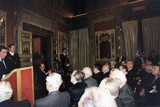 Roma, Palazzo Giustiniani: intervento del Presidente della Repubblica all'incontro con i Costituenti, in occasione delle celebrazioni del 50° anniversario della Costituzione