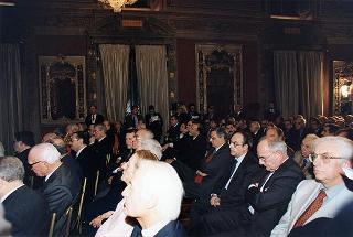 Roma, Palazzo Giustiniani: intervento del Presidente della Repubblica all'incontro con i Costituenti, in occasione delle celebrazioni del 50° anniversario della Costituzione
