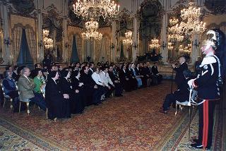 Incontro con Madre Maria Emanuela Jacovone, Vicaria generale delle Suore Missionarie di Gesù Eterno Sacerdote, con una delegazione di aderenti al "Movimento Apostolico Nuovi"