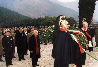 Mignano Montelungo (Caserta): intervento del Presidente della Repubblica alla cerimonia celebrativa del 54° anniversario della Battaglia di Monte Lungo