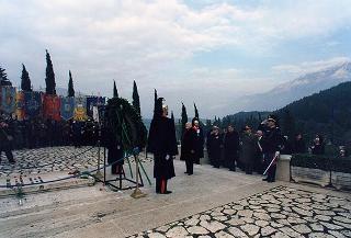 Mignano Montelungo (Caserta): intervento del Presidente della Repubblica alla cerimonia celebrativa del 54° anniversario della Battaglia di Monte Lungo