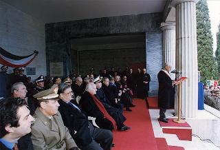Mignano Montelungo (Caserta): intervento del Presidente della Repubblica alla cerimonia celebrativa del 54° anniversario della Battaglia di Monte Lungo
