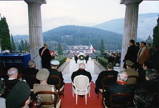 Mignano Montelungo (Caserta): intervento del Presidente della Repubblica alla cerimonia celebrativa del 54° anniversario della Battaglia di Monte Lungo