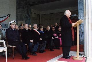Mignano Montelungo (Caserta): intervento del Presidente della Repubblica alla cerimonia celebrativa del 54° anniversario della Battaglia di Monte Lungo