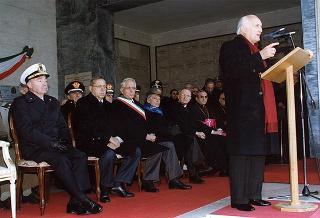 Mignano Montelungo (Caserta): intervento del Presidente della Repubblica alla cerimonia celebrativa del 54° anniversario della Battaglia di Monte Lungo