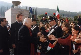 Mignano Montelungo (Caserta): intervento del Presidente della Repubblica alla cerimonia celebrativa del 54° anniversario della Battaglia di Monte Lungo