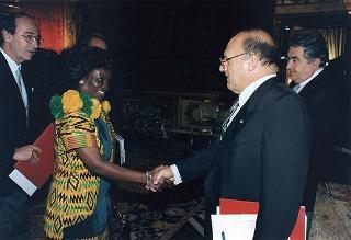 Signora Aanaa Naamua Enin, nuovo ambasciatore della Repubblica del Ghana: presentazione lettere credenziali