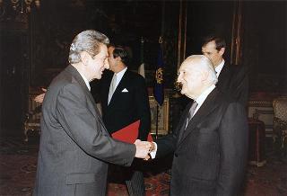 Thomas M. Foglietta, nuovo ambasciatore degli Stati Uniti d'America (USA): presentazione lettere credenziali