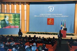 Nettuno (RM): intervento del Presidente della Repubblica al Convegno sul tema "Sicurezza stradale", per il 50° anniversario di costituzione della Polizia stradale