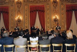 Mario Pescante, presidente del CONI, Primo Nebiolo, presidente della IAAF, Gianni Gola, presidente della FIDAL, ed una delegazione di atleti e dirigenti, in occasione del centenario di fondazione della Federazione Italiana di Atletica Leggera
