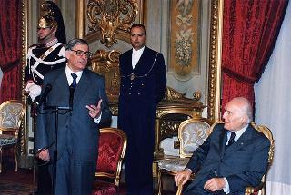 On. Giuseppe Avolio, presidente della Confederazione italiana degli agricoltori, con i presidenti regionali e provinciali, per il 20° anniversario di fondazione della CIA
