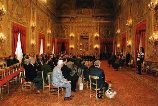On. Giuseppe Avolio, presidente della Confederazione italiana degli agricoltori, con i presidenti regionali e provinciali, per il 20° anniversario di fondazione della CIA