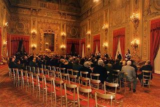 On. Giuseppe Avolio, presidente della Confederazione italiana degli agricoltori, con i presidenti regionali e provinciali, per il 20° anniversario di fondazione della CIA