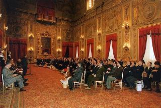 On. Giuseppe Avolio, presidente della Confederazione italiana degli agricoltori, con i presidenti regionali e provinciali, per il 20° anniversario di fondazione della CIA