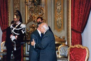 On. Giuseppe Avolio, presidente della Confederazione italiana degli agricoltori, con i presidenti regionali e provinciali, per il 20° anniversario di fondazione della CIA