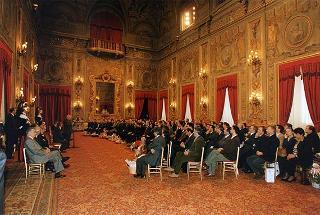 On. Giuseppe Avolio, presidente della Confederazione italiana degli agricoltori, con i presidenti regionali e provinciali, per il 20° anniversario di fondazione della CIA