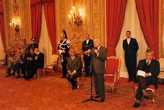 On. Giuseppe Avolio, presidente della Confederazione italiana degli agricoltori, con i presidenti regionali e provinciali, per il 20° anniversario di fondazione della CIA