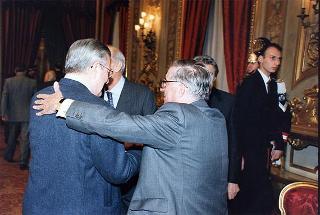 On. Giuseppe Avolio, presidente della Confederazione italiana degli agricoltori, con i presidenti regionali e provinciali, per il 20° anniversario di fondazione della CIA