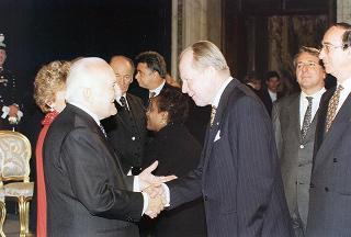 Presentazione degli auguri da parte del Corpo diplomatico