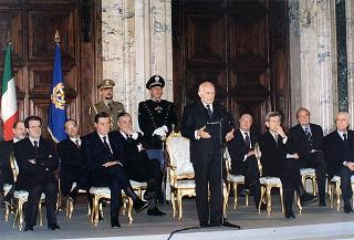 Ricevimento delle Alte Cariche dello Stato per gli auguri di Natale e Capodanno
