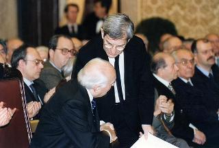 Roma, Palazzo Montecitorio: intervento del Presidente della Repubblica alla cerimonia conclusiva del Convegno "Dalla Costituente alla Costituzione"