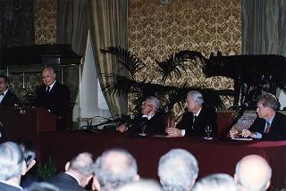 Roma, Palazzo Montecitorio: intervento del Presidente della Repubblica alla cerimonia conclusiva del Convegno "Dalla Costituente alla Costituzione"